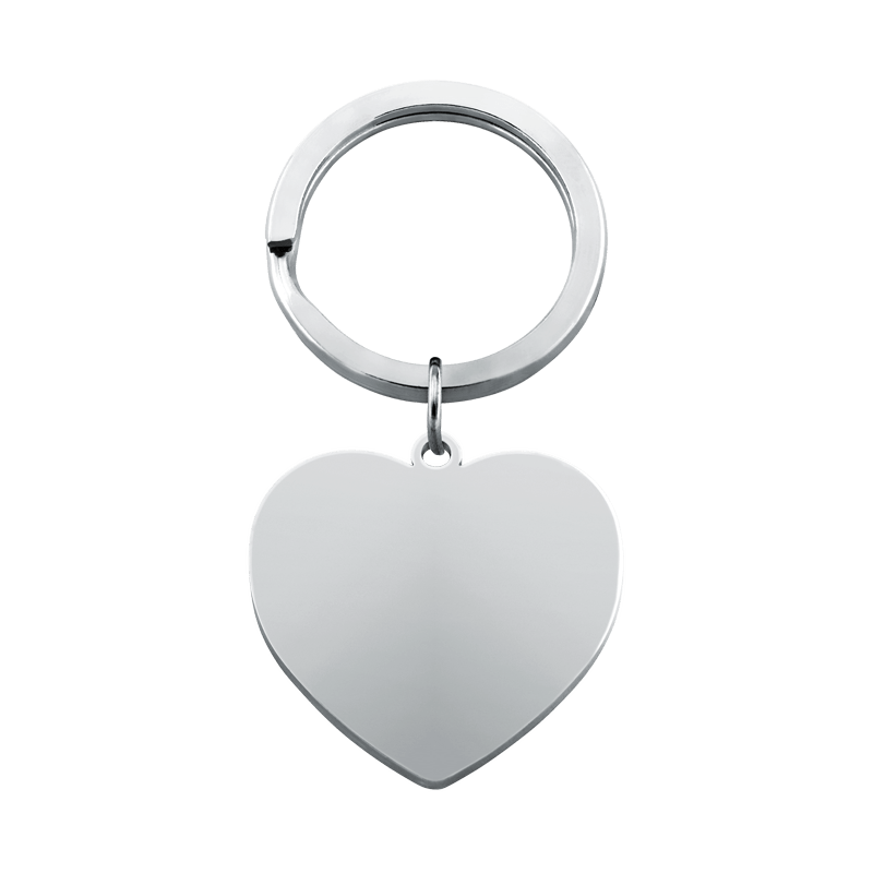 Personalised Heart Keyring with Paw Print