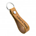 Personalised Genuine Leather Strap Keyring