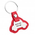Personalised Engraved Car Keyring with Leather