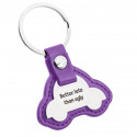 Personalised Engraved Car Keyring with Leather