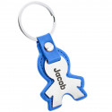 Personalised Engraved Boy Keyring with Leather