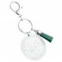 Personalised Acrylic Keyring with Tassel - Aesthetic Design