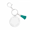 Personalised Acrylic Keyring with Tassel - Elegant Design
