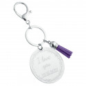 Personalised Acrylic Keyring with Tassel - Cute Design