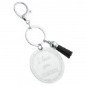 Personalised Acrylic Keyring with Tassel - Cute Design