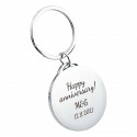 Personalised Luxury Circle Keyring with Photo