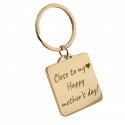 Personalised Luxury Square Keyring with Photo