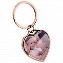 Personalised Luxury Heart Keyring with Photo