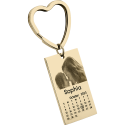 Engraved Photo, Text and Calendar Keyring