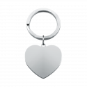 Personalised Heart Photo and Text Engraved Keyring
