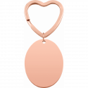 Personalised Oval Photo Engraved Keyring