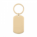 Personalised Military Tag Photo and Text Engraved Keyring