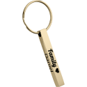 3D Rectangular Bar Engraved Keyring