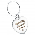Personalised Luxury Heart Keyring with Dog or Cat Photo