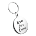 Personalise Luxury Circle Photo Locket Keyring