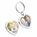 Personalised Luxury Heart Photo Locket Keyring
