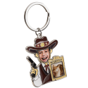 Wanted Poster Keyring with Personalised Face