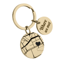 Personalised Geo-map Keyring