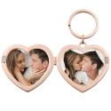 Personalised Couple’s Heart Locket Keyring - Perfect Match