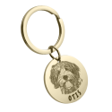 Personalized Pet Photo Circle Keyring—Add Your Dog or Cat's Picture and Name