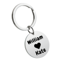 Personalized Pet Photo Circle Keyring—Add Your Dog or Cat's Picture and Name
