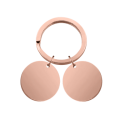 Double Circle Pet Keyring—Customize with Two Pets' Photos and Names