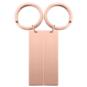 Cute Duo Lovers' Matching Keyrings—Personalised with Initials and Special Date