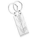 Engraved "Together" Holding Hands Keyrings—Customise with Names and Dates