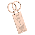 Engraved "Together" Holding Hands Keyrings—Customise with Names and Dates
